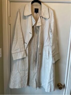 Hilary Radley Cream Longline Trench Coat